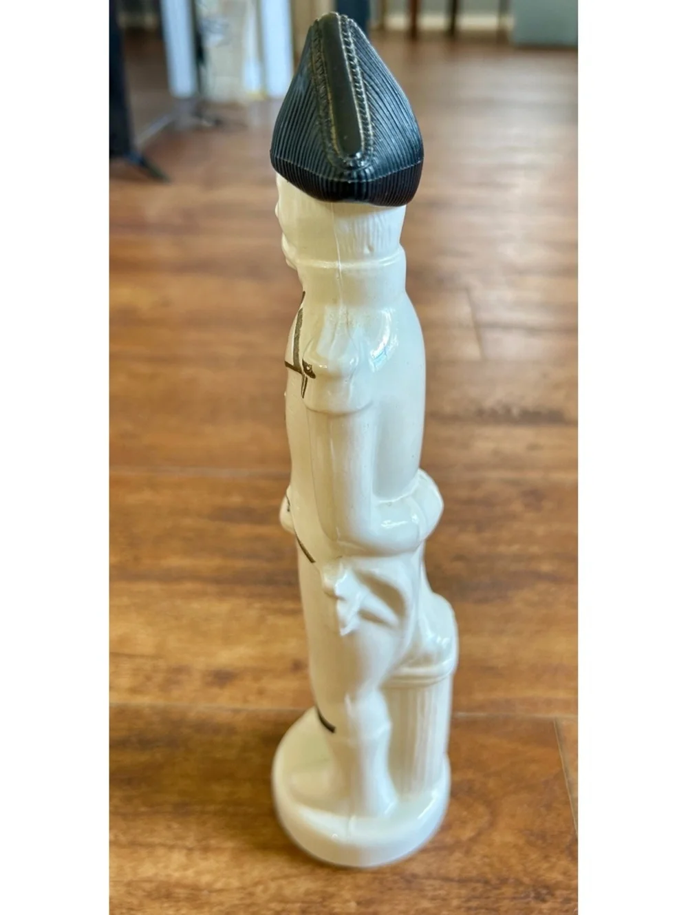 Vintage Ceramic Soldier Decanter with Removable Hat Lid